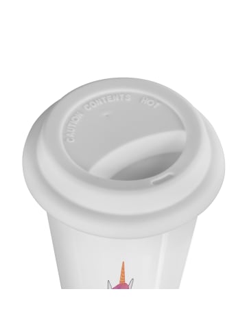 Mr. & Mrs. Panda Thermobecher Einhorn Gemüse ohne Spruch in Weiß