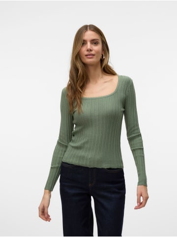 Vero Moda Strickpullover in Hedge Green