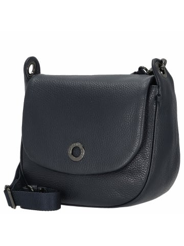 Mandarina Duck Mellow Leather - Umhängetasche 23 cm (warm taupe) in dress blue