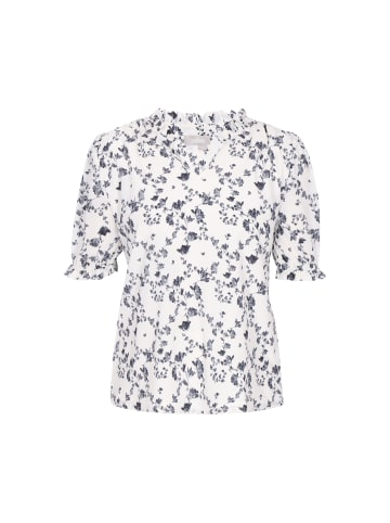 Usha Women Blouse in black offwhite