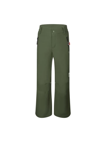 Trollkids Softshell-Hose "Hemsedal" in Efeugrün/Schwarz