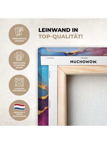 MuchoWow Leinwand bilder Abstrakte Kunst bunt (BxH)