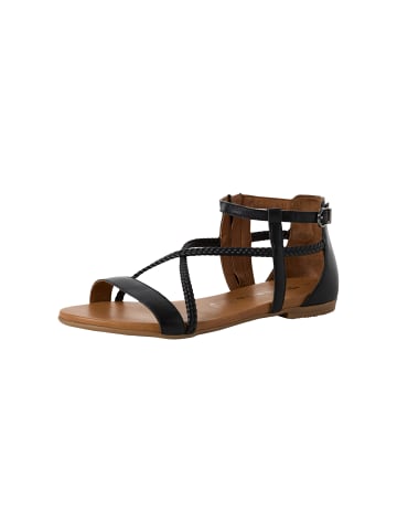Tamaris Sandale aus Leder Schwarz