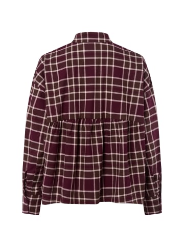 Marie Lund Bluse in aubergine mehrfarbig