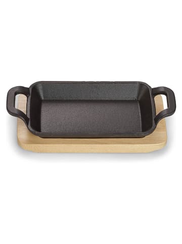 Echtwerk 8 tlg. Set Mini Auflaufform mit Servierbrett in Schwarz