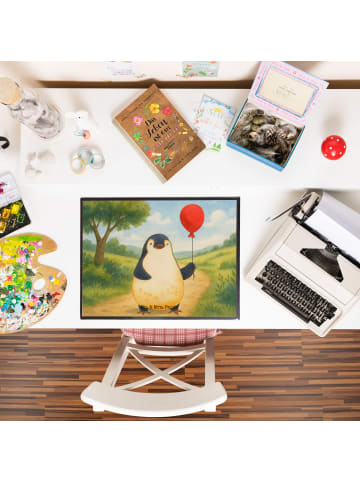 Mr. & Mrs. Panda schreibtischunterlage Pinguin Luftballon Design... in Weiß