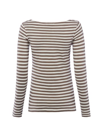 Marc O'Polo Langarmshirt in schlamm weiß - 0002