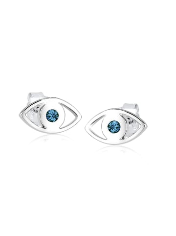 Elli Ohrringe 925 Sterling Silber Evil Eye in Blau