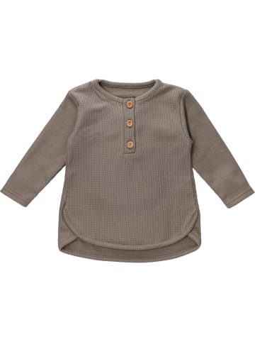 MaBu Kids Langarmshirt Nice, Wild & Cute in braun