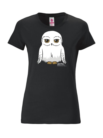 Logoshirt T-Shirt Harry Potter - Hedwig in schwarz