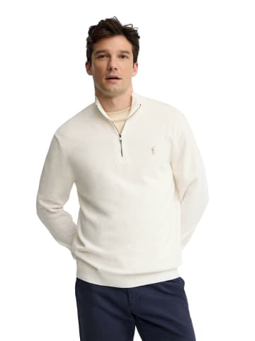 Polo Club Pullover RIGBY GO ZIPPER COTTON VO in Ecru