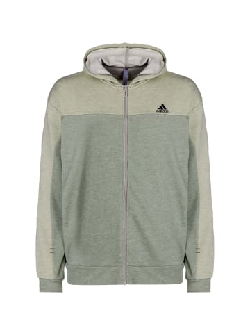 Adidas Sportswear Kapuzenjacke Melange in hellgrün