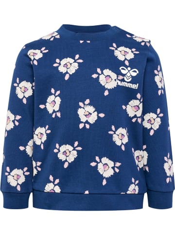 Hummel Druckknopf Sweatshirt Hmlbloom Mädchen in DARK DENIM