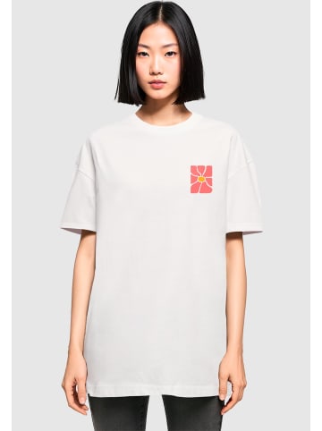 Merchcode Merchcode Ladies Flower Art Tee in white