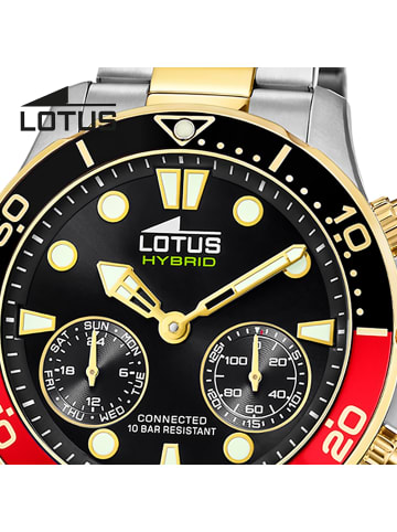 Lotus Chronograph-Armbanduhr Lotus Classic silber,gold groß (ca. 44,5mm)