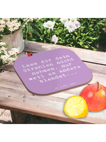 Mr. & Mrs. Panda Tischuntersetzer Spruch Selbstvertrauen Strahle... in Lavendeltraum