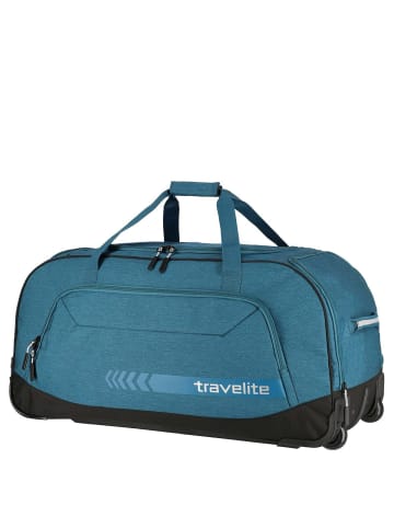 travelite Kick-Off - Rollenreisetasche 77 cm XL (schwarz) in petrol