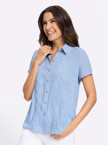 WITT WEIDEN Kurzarm-Bluse in bleu