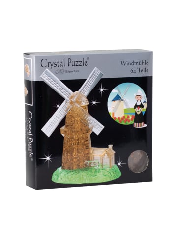 HCM Kinzel 3D Crystal Puzzle Windmühle ab 3 Jahre in Mehrfarbig