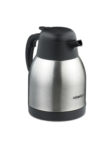 relaxdays Isolierkanne in Silber - 1,5 l