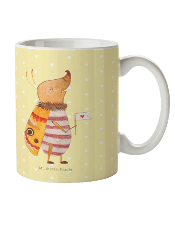 Mr. & Mrs. Panda Plastikbecher Nachtfalter Fähnchen ohne Spruch in Gelb Pastell