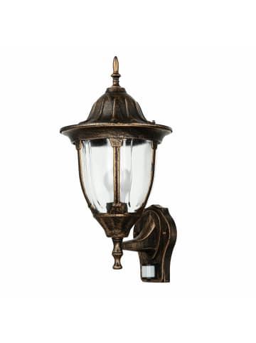 Licht-Erlebnisse Außen Wandlampe (B)24.5 x (H)46.5 cm in Kupfer Antik