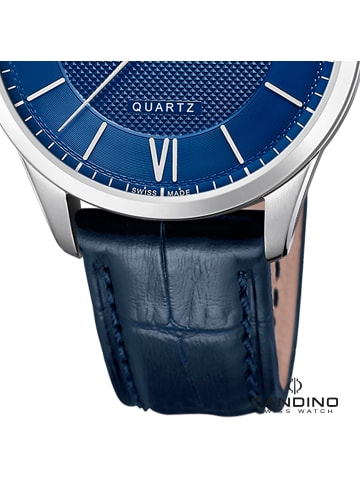 Candino Analog-Armbanduhr Candino Classic blau groß (ca. 41mm)