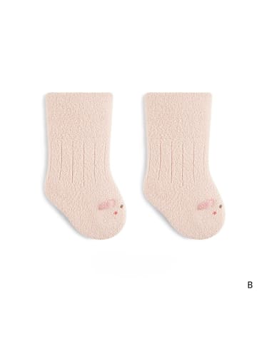 MUNADUNA 5er-Set 'Kleine Ohren' Winter Baby Socken mit Weitbund