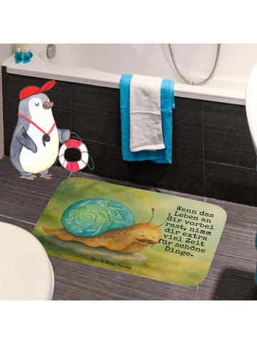 Mr. & Mrs. Panda Badevorleger Schnecke Sir Design mit Spruch in Weiß