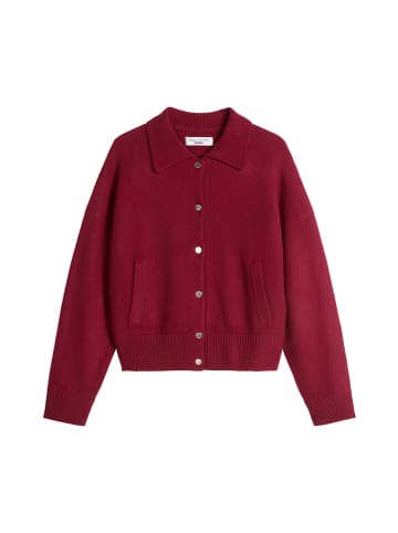 Marc O'Polo DENIM Cardigan im Blouson-Stil regular in Deep Burgundy