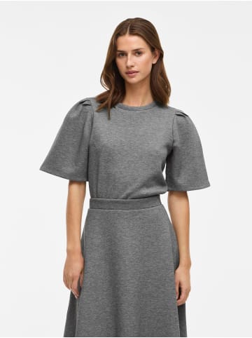 Vila Oberteil mit kurzen Ärmeln in Medium Grey Melange