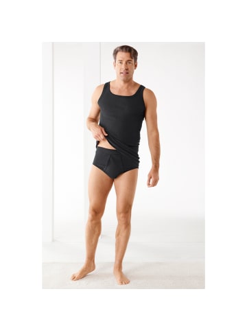 Erwin Müller Slip 2er-Pack in schwarz