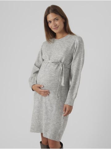 mama licious Strickkleid in Light Grey Melange