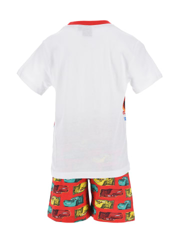 Disney Cars 2tlg. Outfit: Schlafanzug Sommert Shirt und Hose in Rot