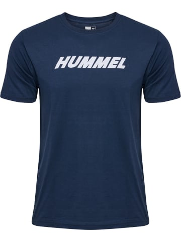 Hummel T-Shirt "Hmlelemental Logo Cotton Tee" in Blau
