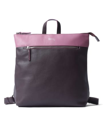 VARGU Echtleder Rucksack Femen 1 in burgundy-mauve