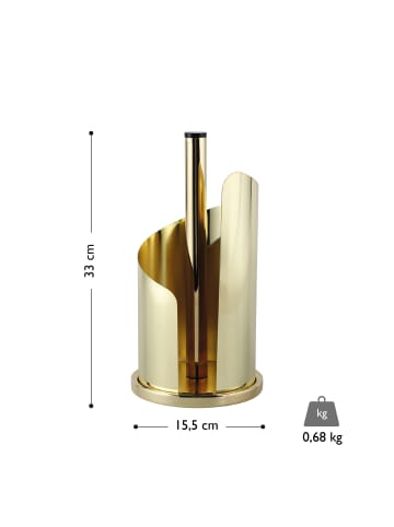 Echtwerk Küchenrollenhalter in Gold