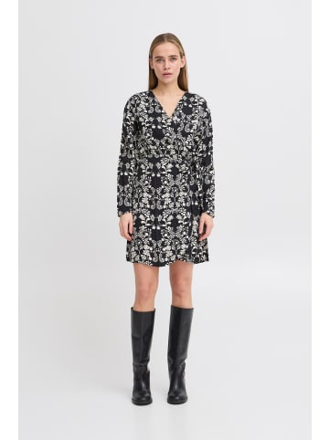 ICHI Kleid IHGOCINA Loose fit in Black Flower aop