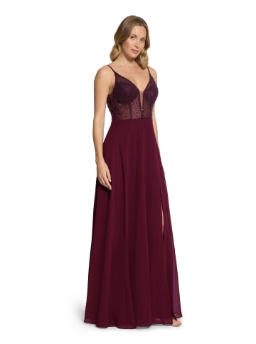 Vera Mont Abendkleid mit Stickerei in Deep Dahlia