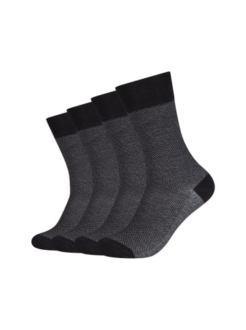 camano Socken ca-soft mini design 4er Pack black