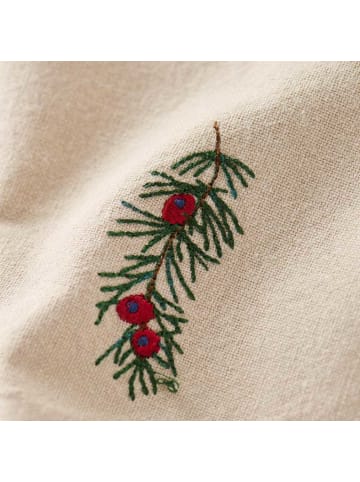 IB Laursen Stoffserviette TRADITION Natur ZWEIG und Rote BEEREN