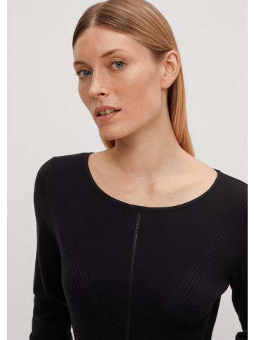 comma Pullover langarm in Schwarz