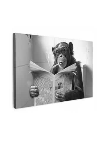 MuchoWow Leinwand bilder Zeitung Affe (BxH)