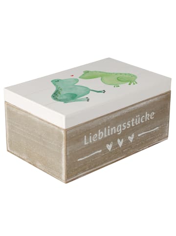 Mr. & Mrs. Panda Truhe Frosch Liebe ohne Spruch in Weiß
