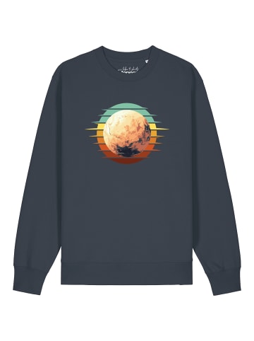 wat? Apparel Sweatshirt Pluto Retro Sunset in India Ink Grey