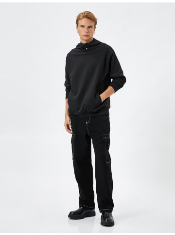 KOTON Sweatshirt in Schwarz