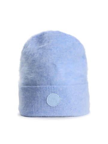 CASH-MERE.CH Mütze brushed in Wolkenblau