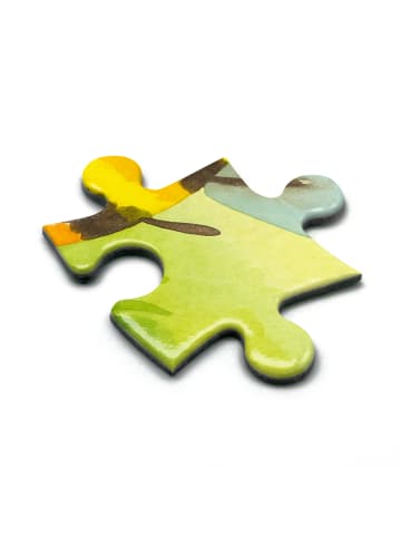 Mr. & Mrs. Panda Puzzle Biene Happy Design mit Spruch in Weiß