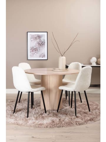 ebuy24 Essgruppe Bianca 1 (5-teilig) Whitewash 110 x 110 cm