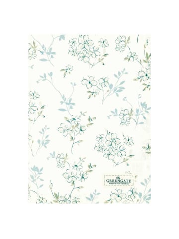 Greengate Geschirrtuch AUBREY Weiß mit Blumen